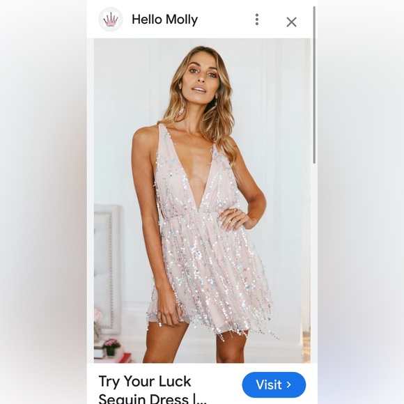 Hello Molly “Try Your Luck Sequin Dress” - Picture 6 of 6